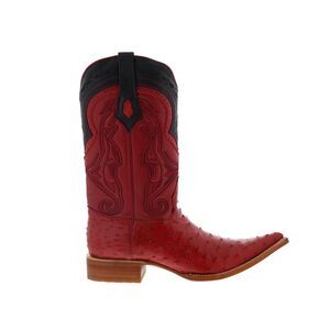 Los Altos Mens Ostrich Boots XXX-Toe Red Boots (NWT)